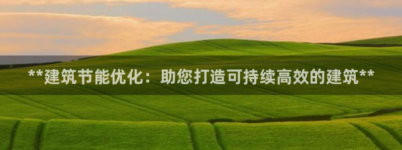 e尊国际官网·网址：**建筑节能优化：助您打造可持续高效的建筑**