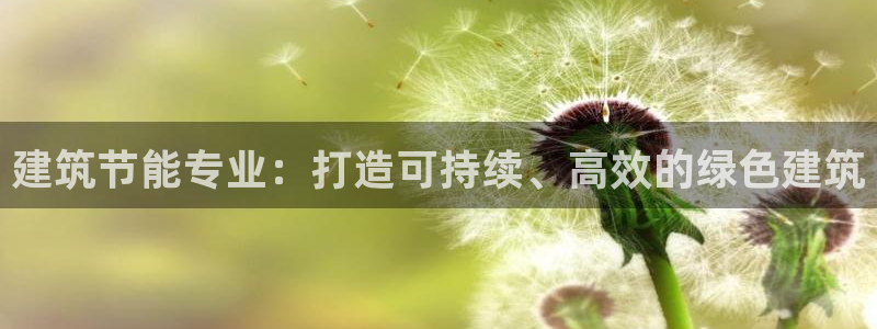 e尊国际平台：建筑节能专业：打造可持续、高效的绿色建筑