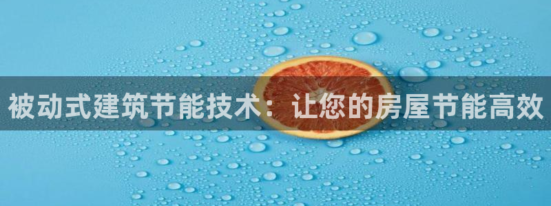 e尊国际官网app：被动式建筑节能技术：让您的房屋节能高效