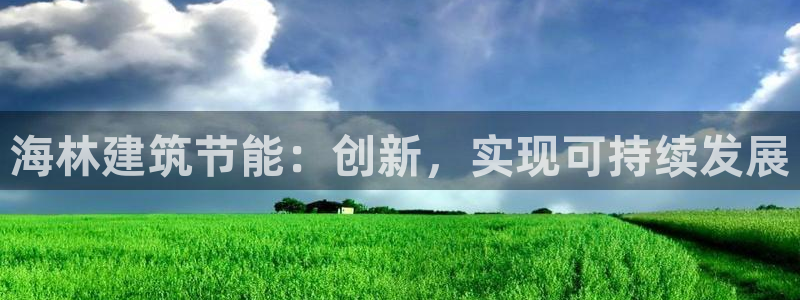 E尊国际：海林建筑节能：创新，实现可持续发展