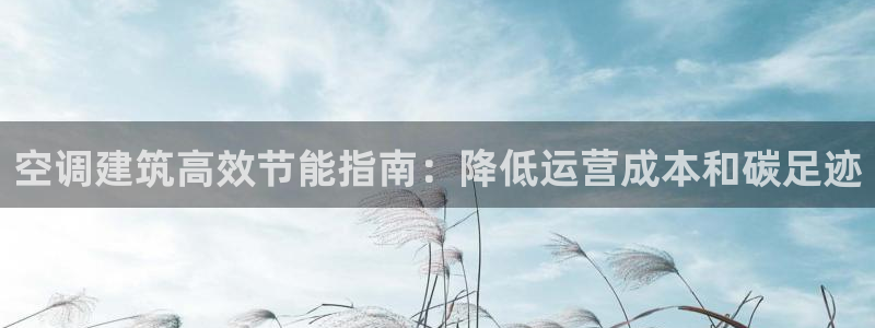E尊国际：空调建筑高效节能指南：降低运营成本和碳足迹