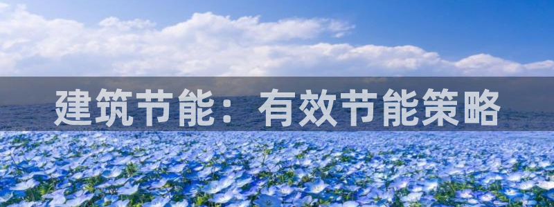 e尊体育：建筑节能：有效节能策略