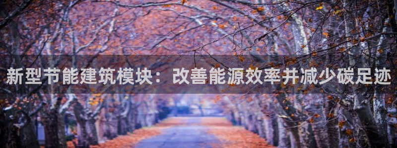 e尊国际7779：新型节能建筑模块：改善能源效率并减少碳足迹