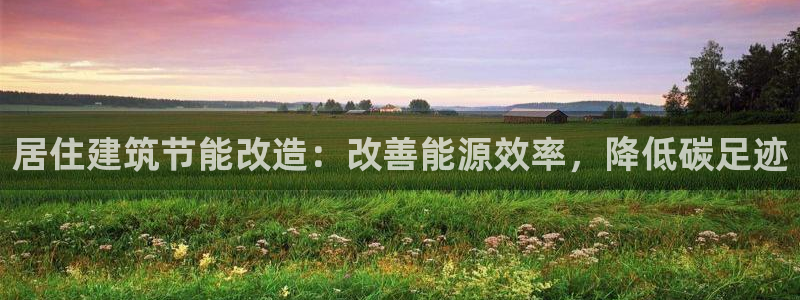 e尊国际娱乐官网地址：居住建筑节能改造：改善能源效率，降低碳足迹