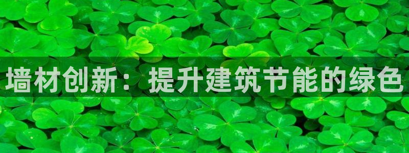 E尊国际网站：墙材创新：提升建筑节能的绿色