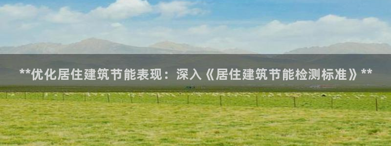 e尊国际客服：**优化居住建筑节能表现：深入《居住建筑节能检测标准》**