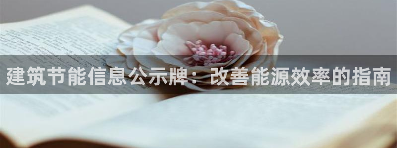 e尊国际网址：建筑节能信息公示牌：改善能源效率的指南