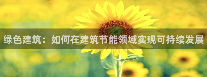 e尊国际官网：绿色建筑：如何在建筑节能领域实现可持续发展