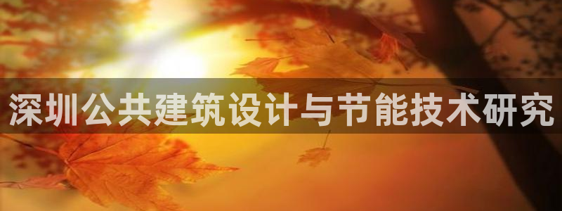 e尊国际官网·网址：深圳公共建筑设计与节能技术研究